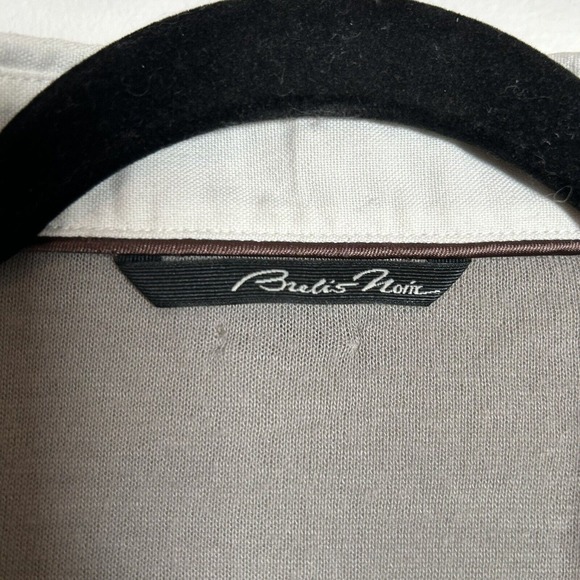 Brebis Noir Italy Collared Virgin Wool Long Sleeve Sweater Gray Womens Size 46 L - Picture 5 of 10